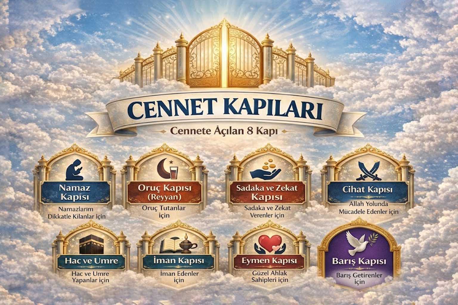 Cennetin 8 Kapısı Nelerdir? İsimleri ve Anlamları